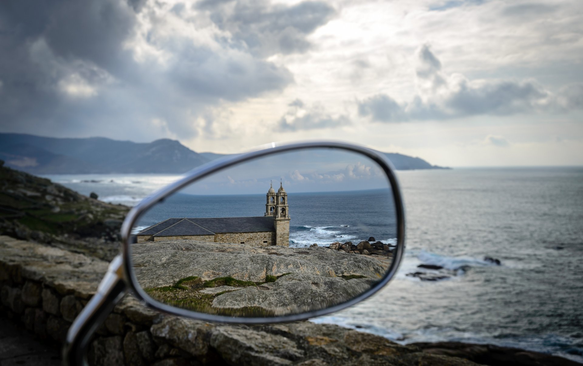 landscape water stones beach mirror reflection