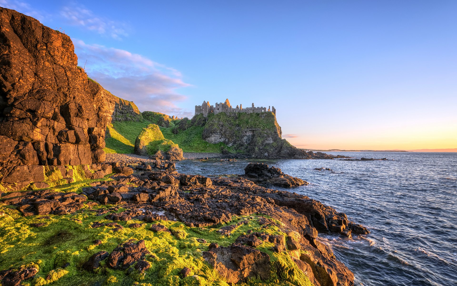 dunluce castello irlanda oceano atlantico costa