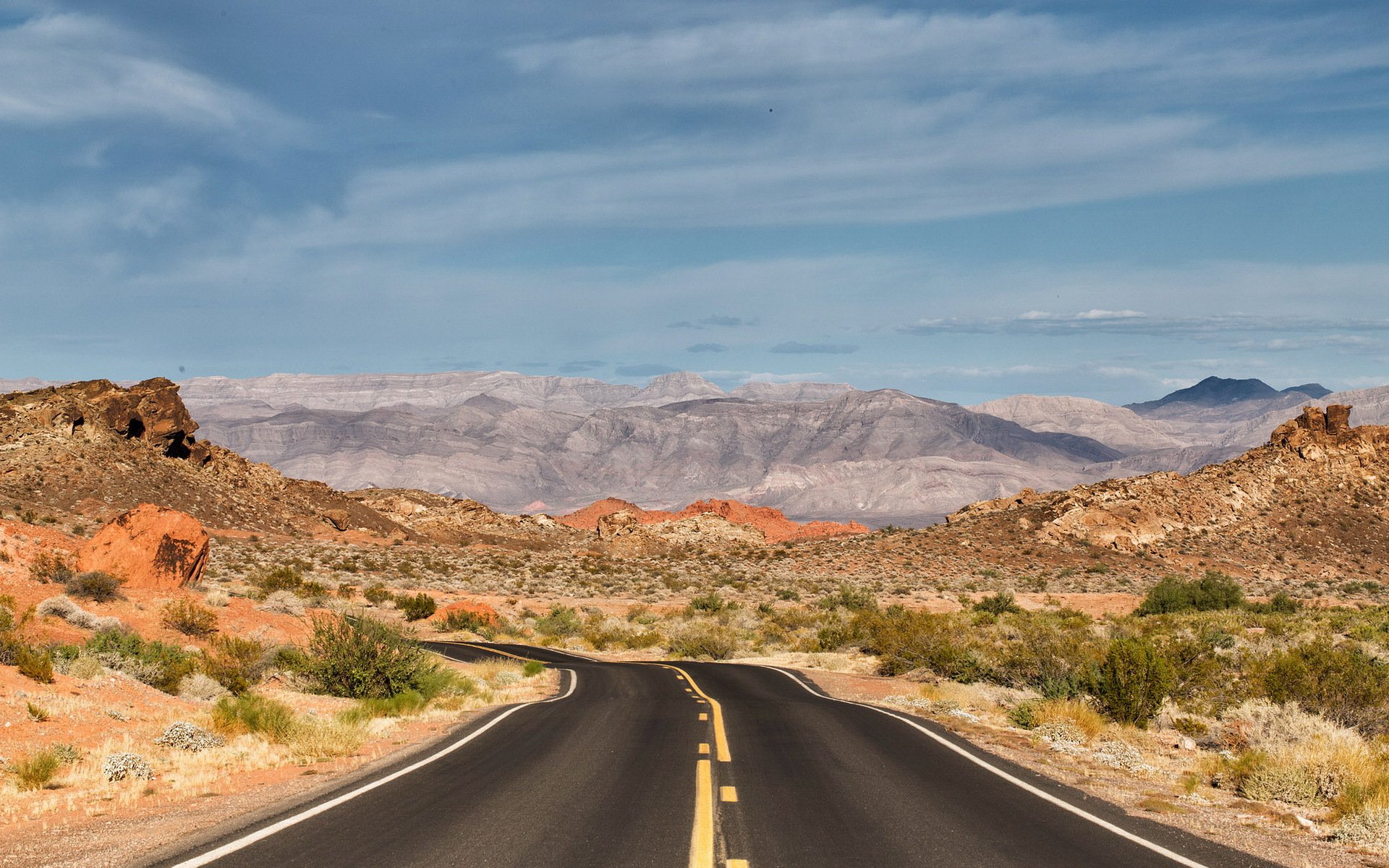 road mountain landscape