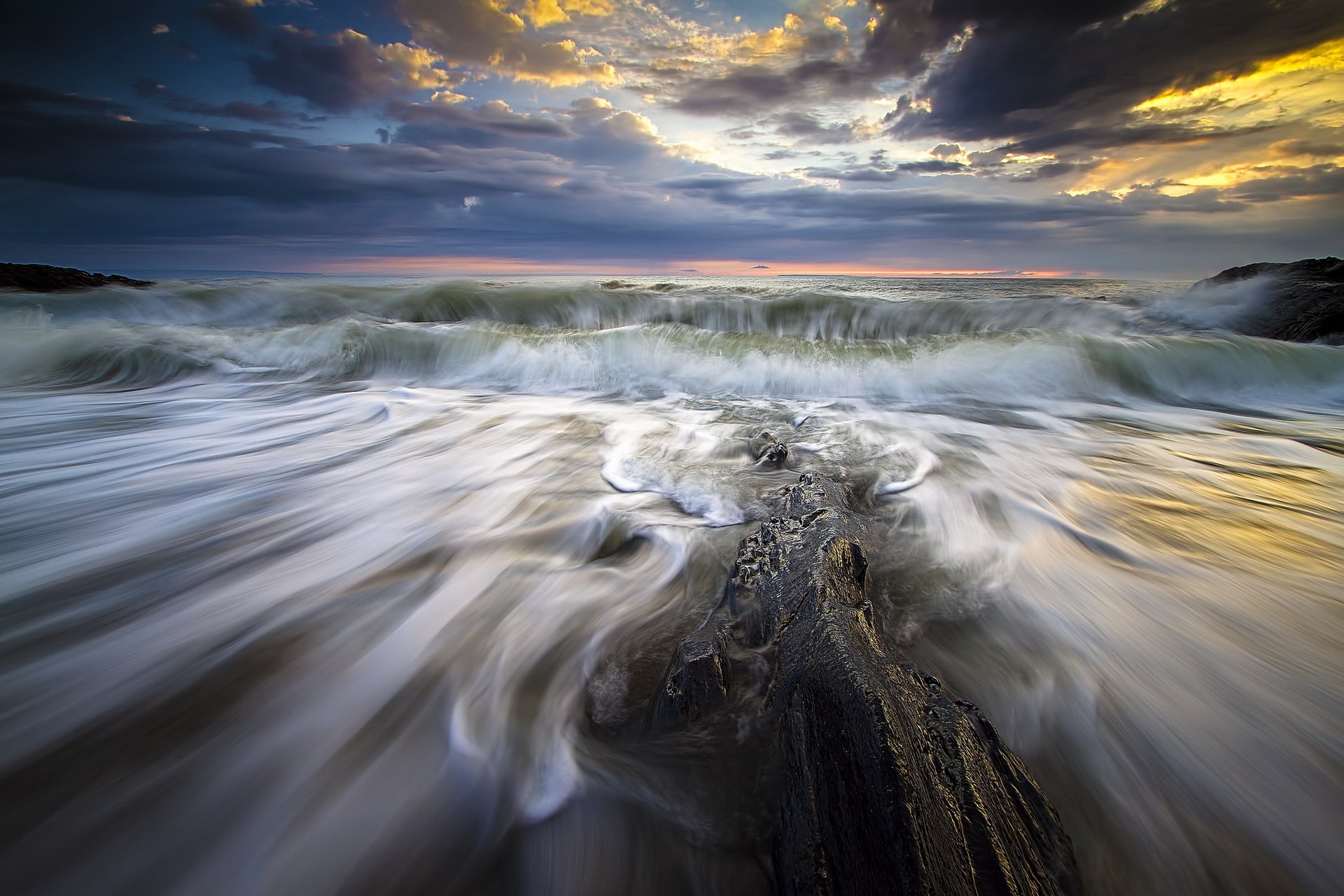 mer vagues paysage