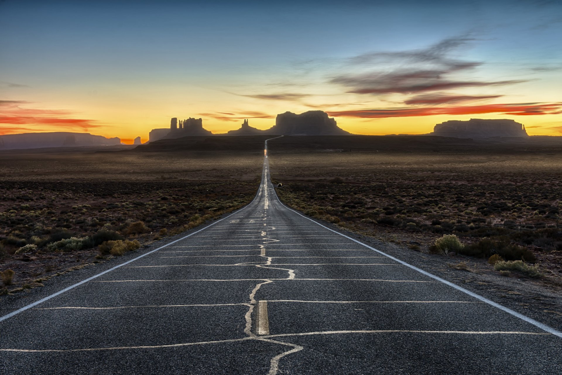 road mountain landscape