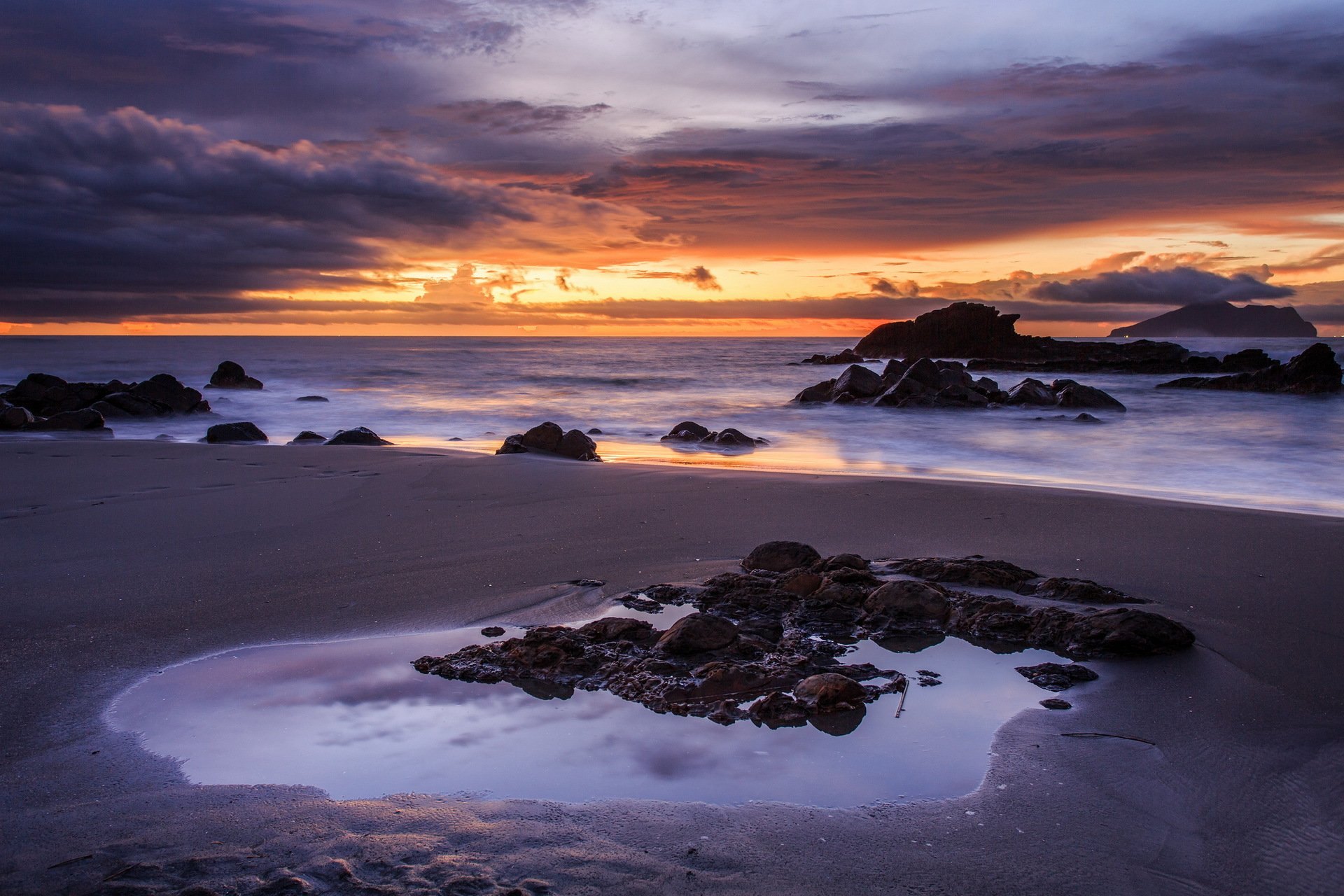 mare tramonto paesaggio