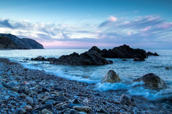 Rocks and rocks on the seashore