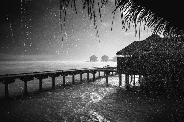 Rainy night on the island