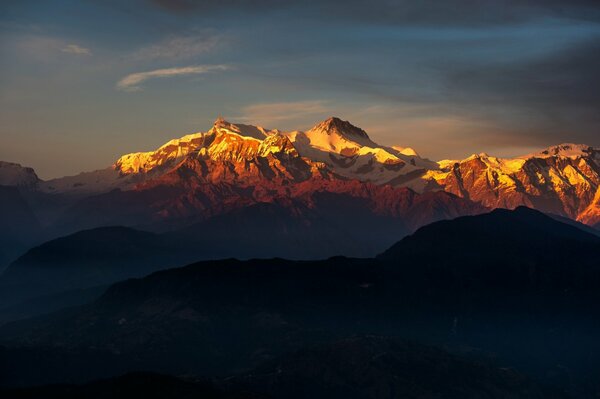 Landscape with mountain view