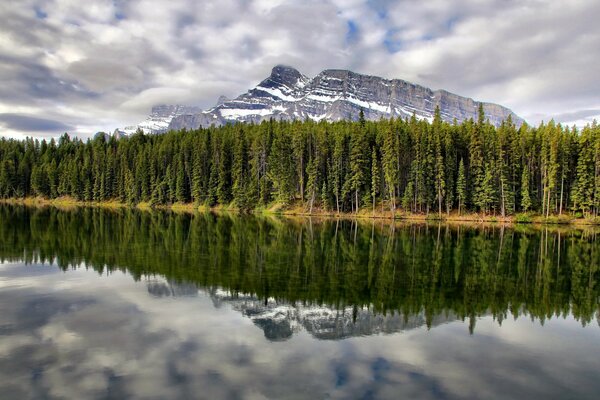Lago del parque nacional Banff