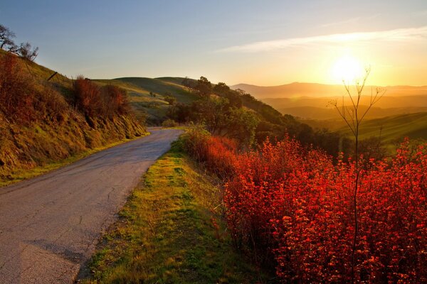 La strada che va all orizzonte