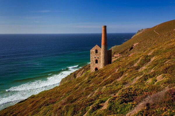 Tin mine at the top of the cliff