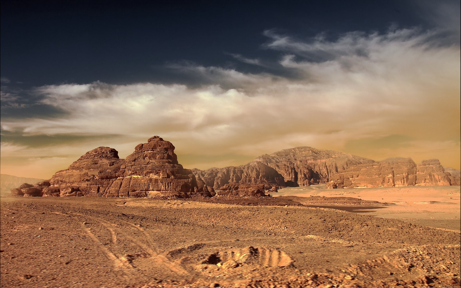 montagnes ciel paysage