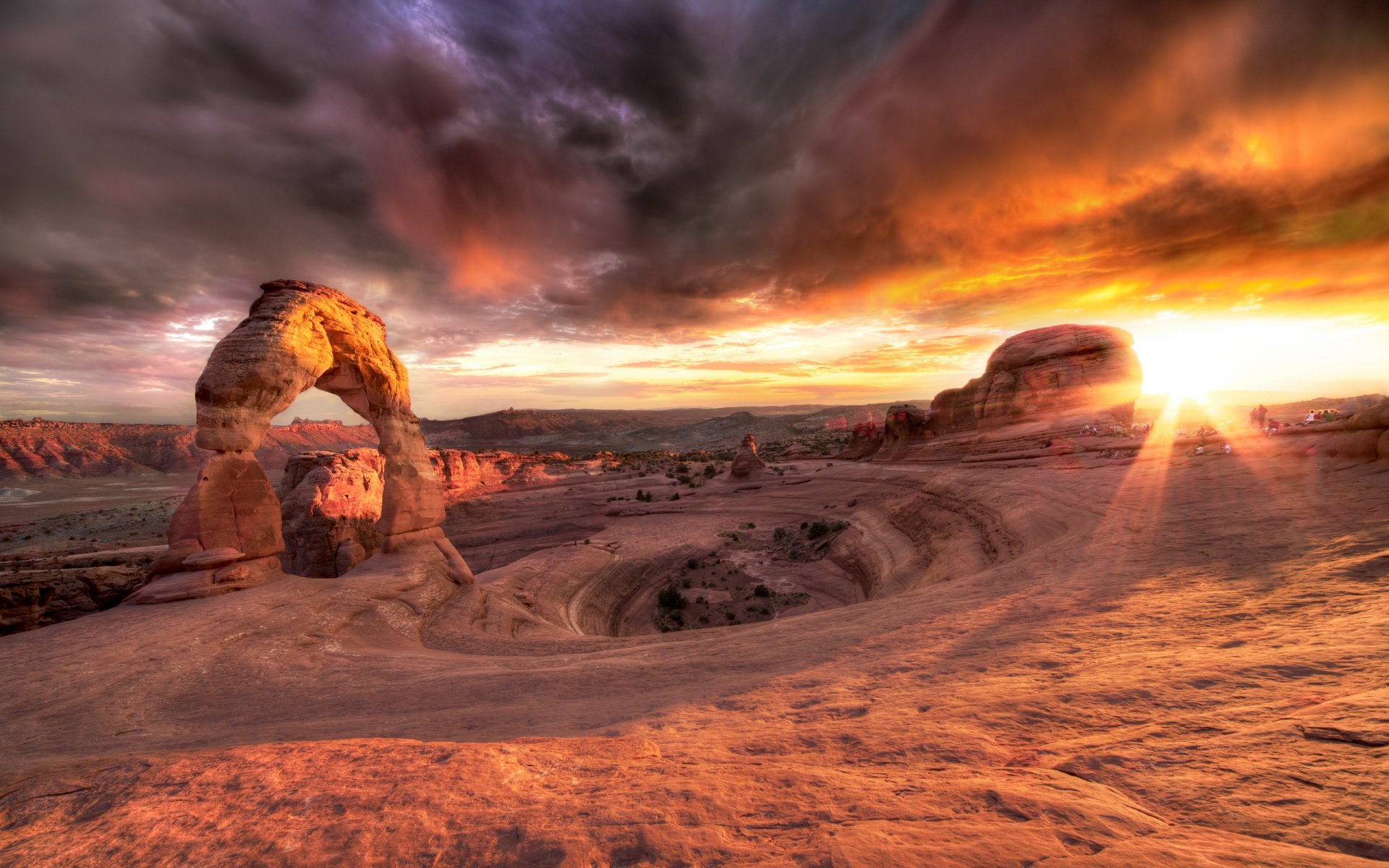 sonnenuntergang berge landschaft