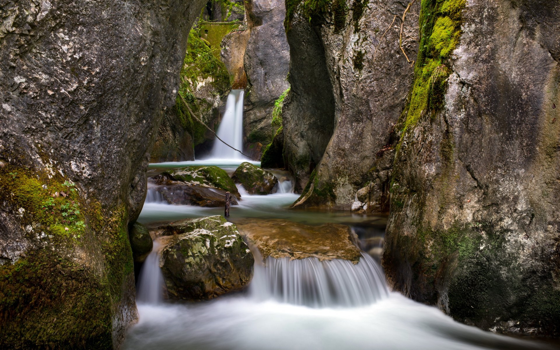 mountain river nature landscape