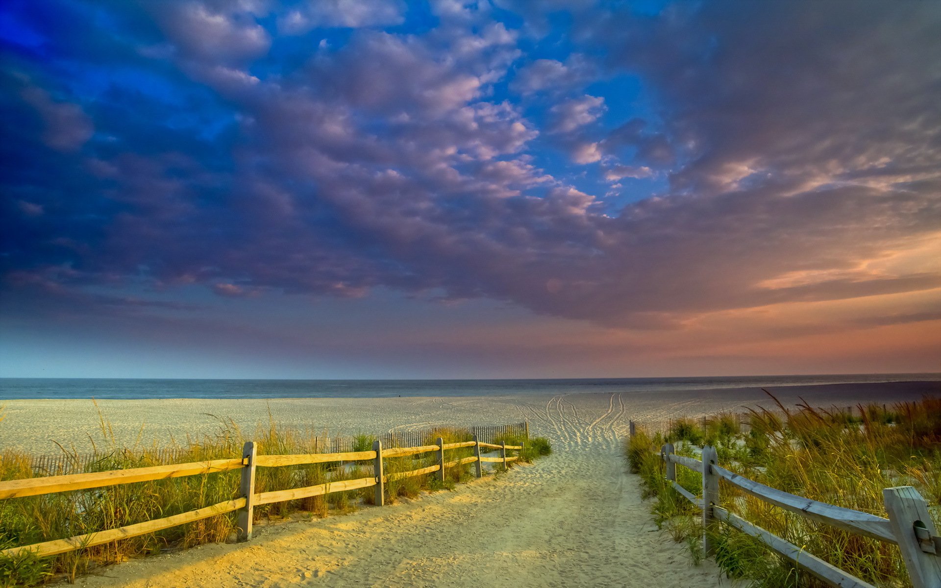 sonnenuntergang meer strand landschaft