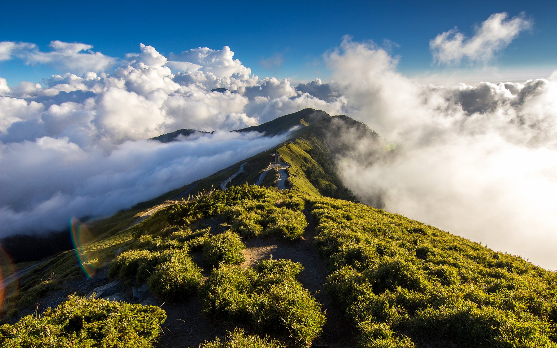 montagna nuvola cielo