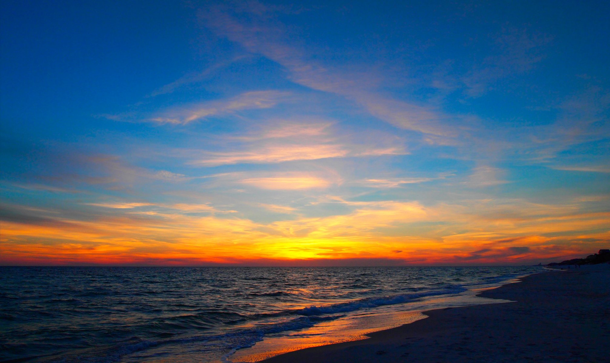 tramonto cielo nuvole natura riva mare onde