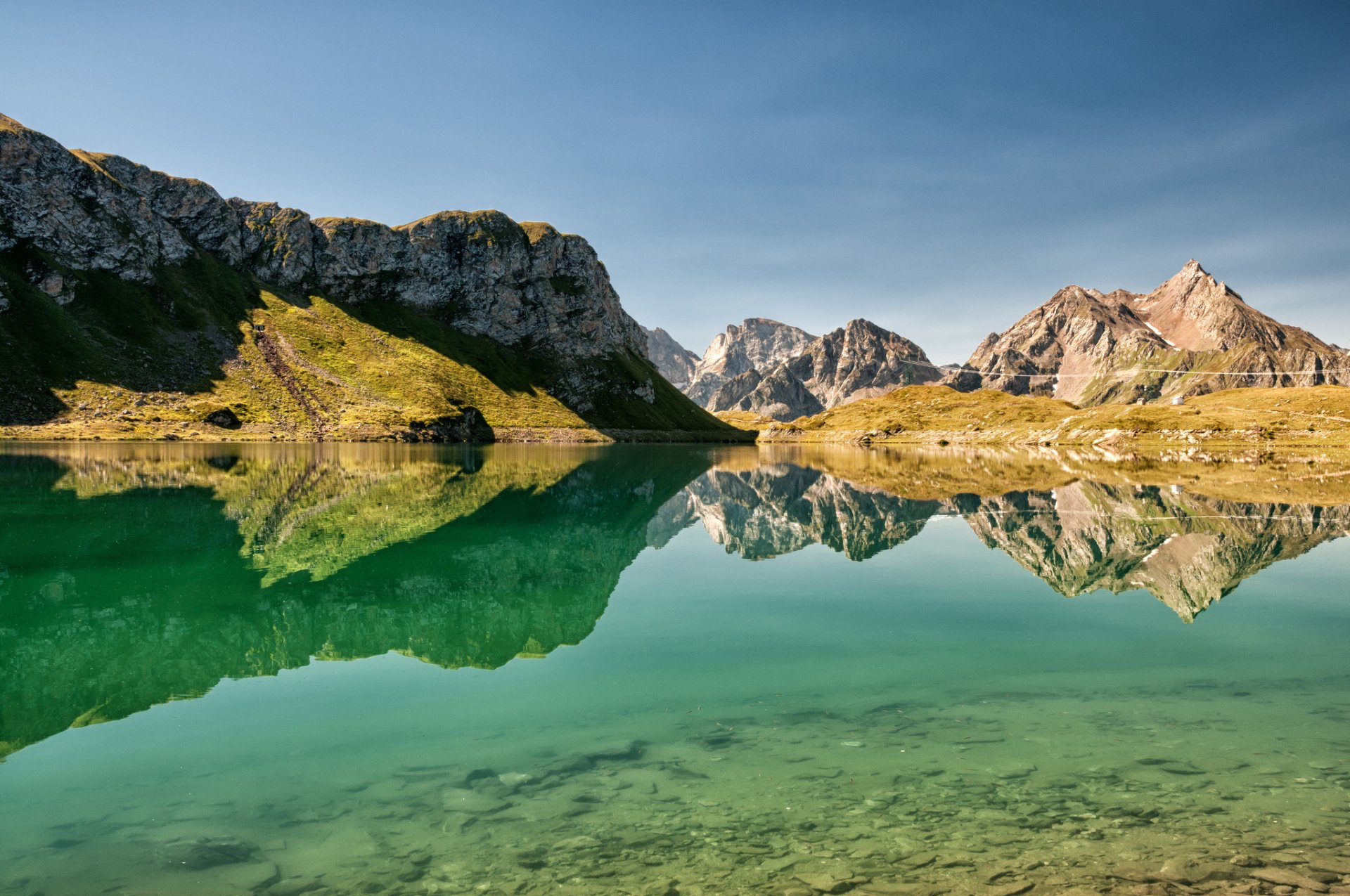 italy sicily lake rock