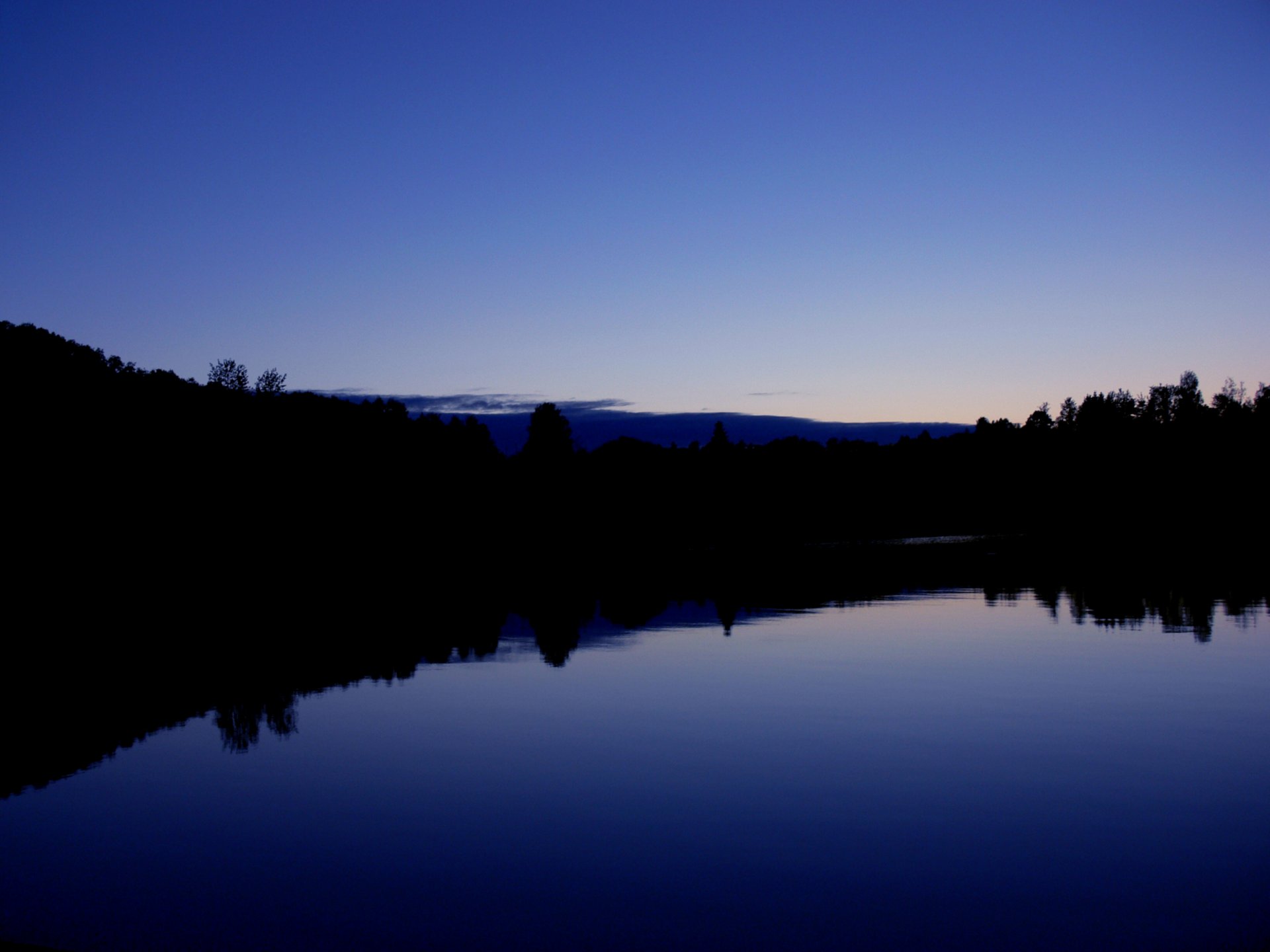 tramonto alba lago foresta