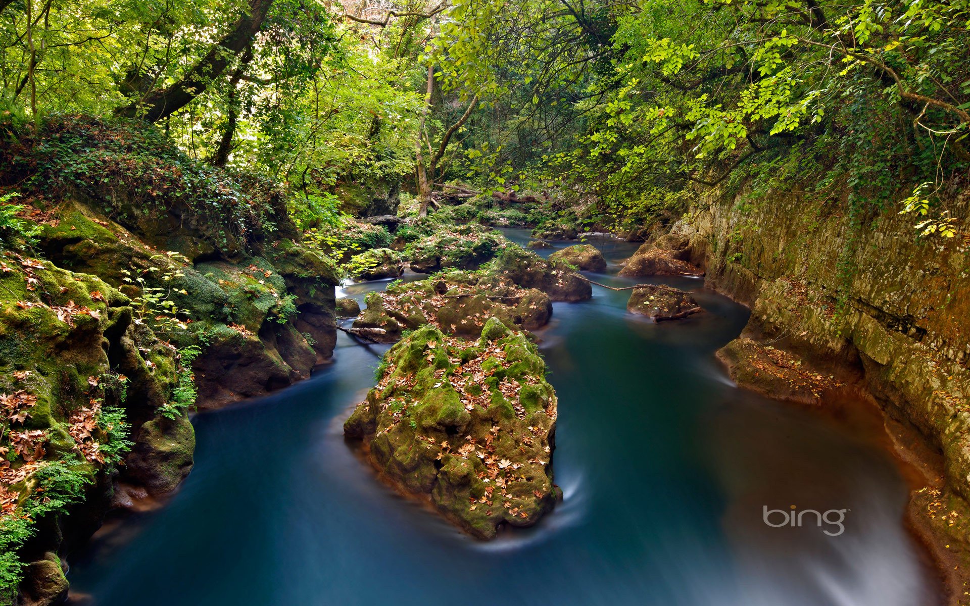 thyamis river janina epir grecja rzeka las kamienie