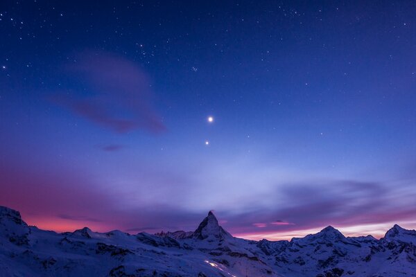 Sterne über dem Matterhorn