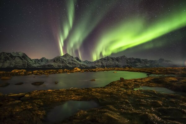 The starry radiance of mountainous Norway