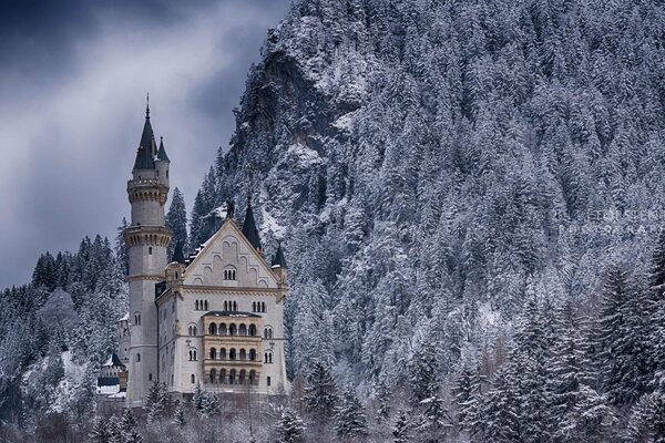 Замок на снежной горе. Германия