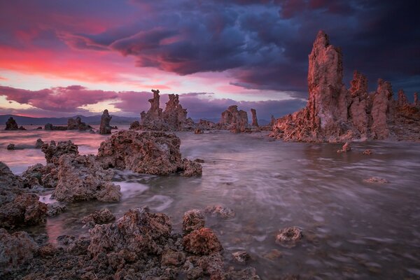 Cold rocks . Seascape