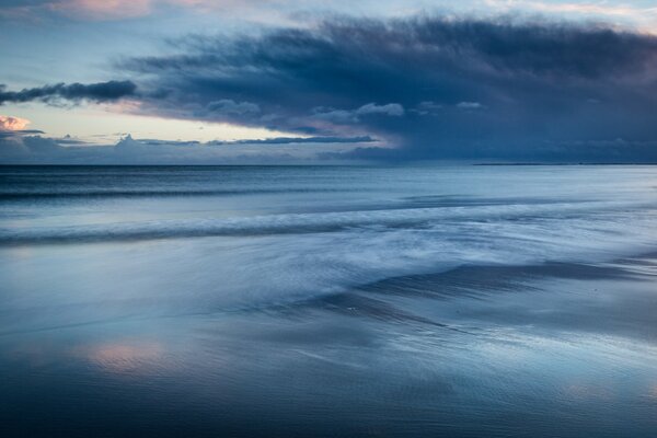 Das Abendmeer in Großbritannien