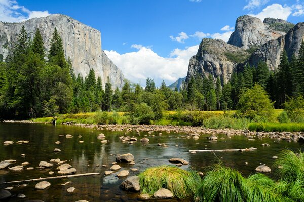 Die Landschaft des Yosemite-Nationalparks