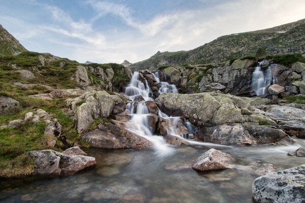 The picturesque river of France, which flows violently among the stones