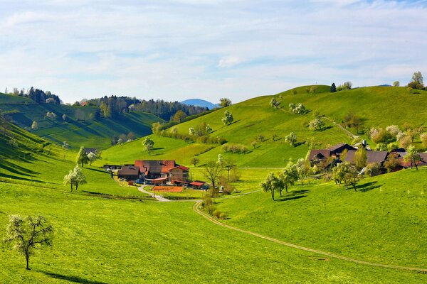 Manor in the green valley