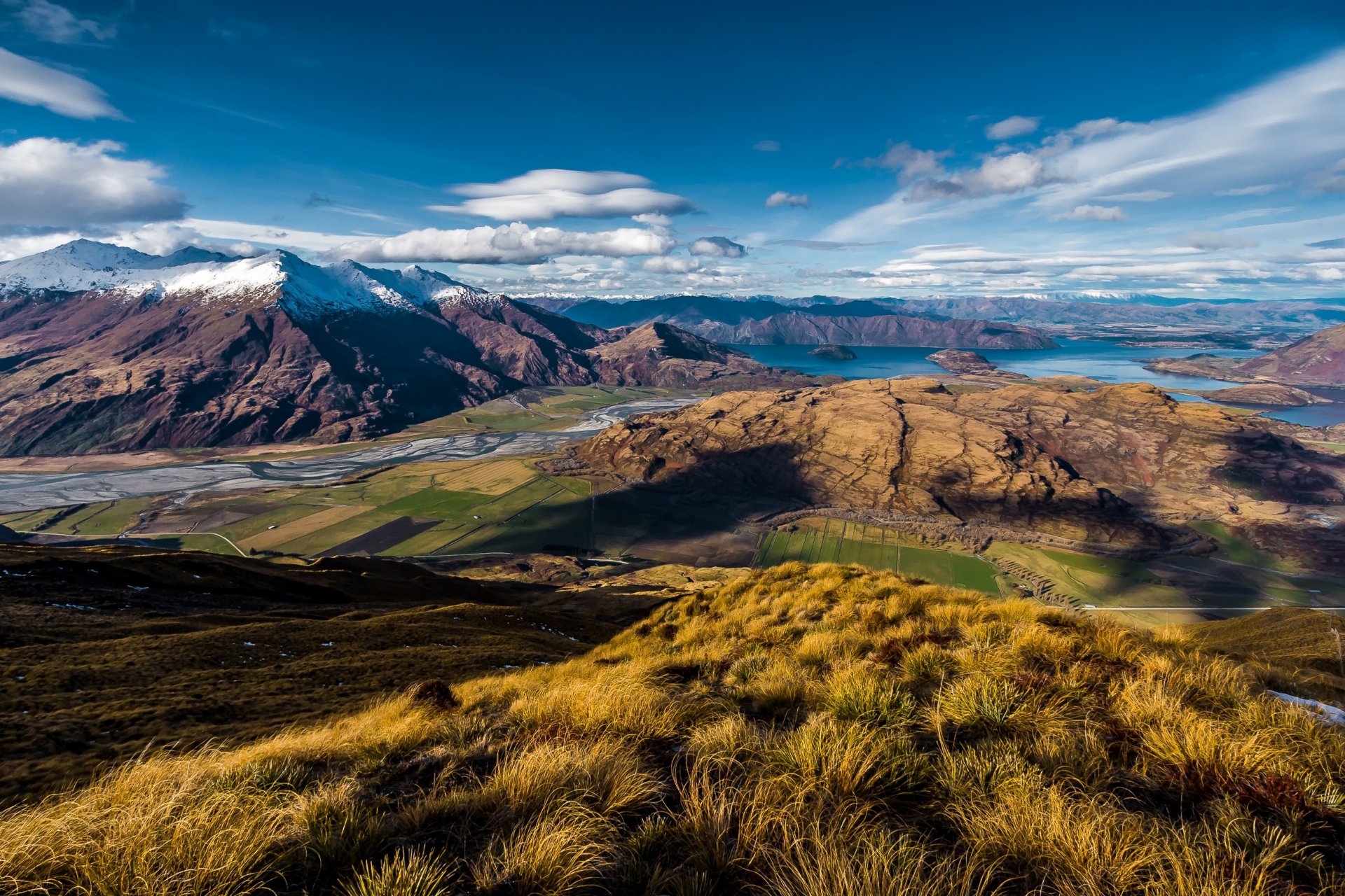 wanaka neuseeland ansicht see berge