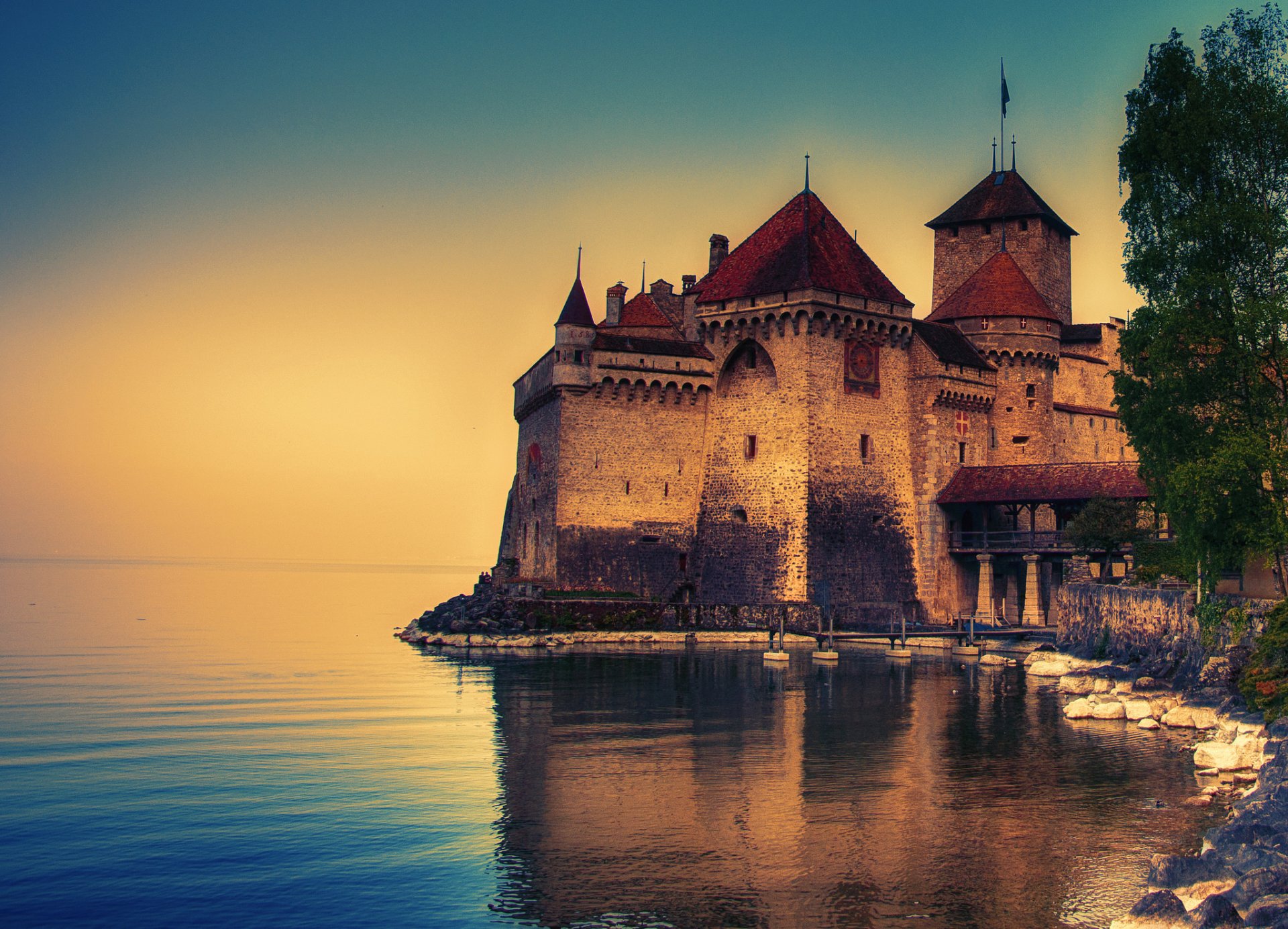 svizzera lago di ginevra castello di chillion