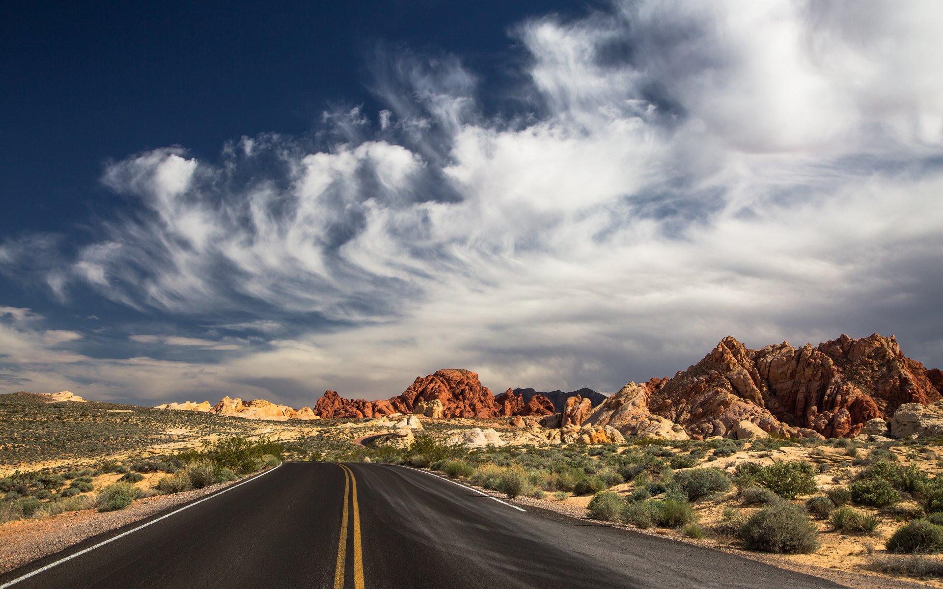 north las vegas dolina ognia park stanowy natura droga pustynia