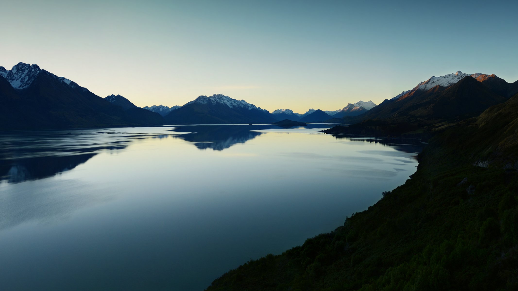 nuova zelanda lago montagne