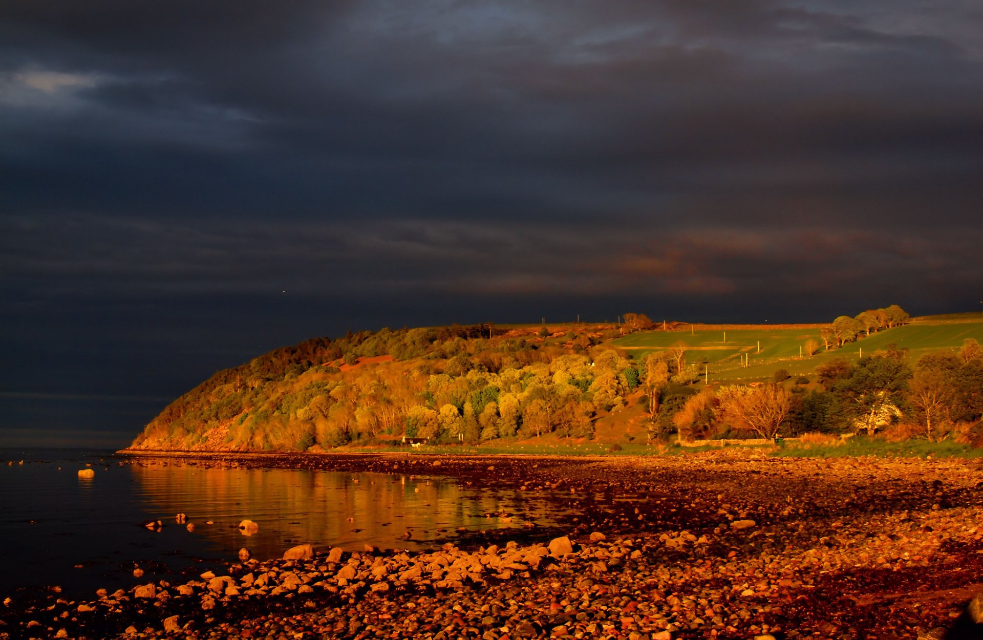 cromarty escocia cromarty firth estrecho mañana costa