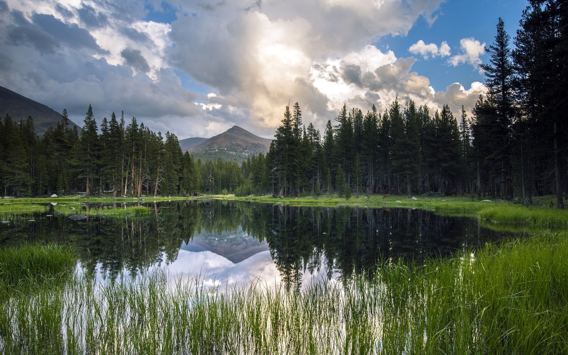 lac montagnes paysage