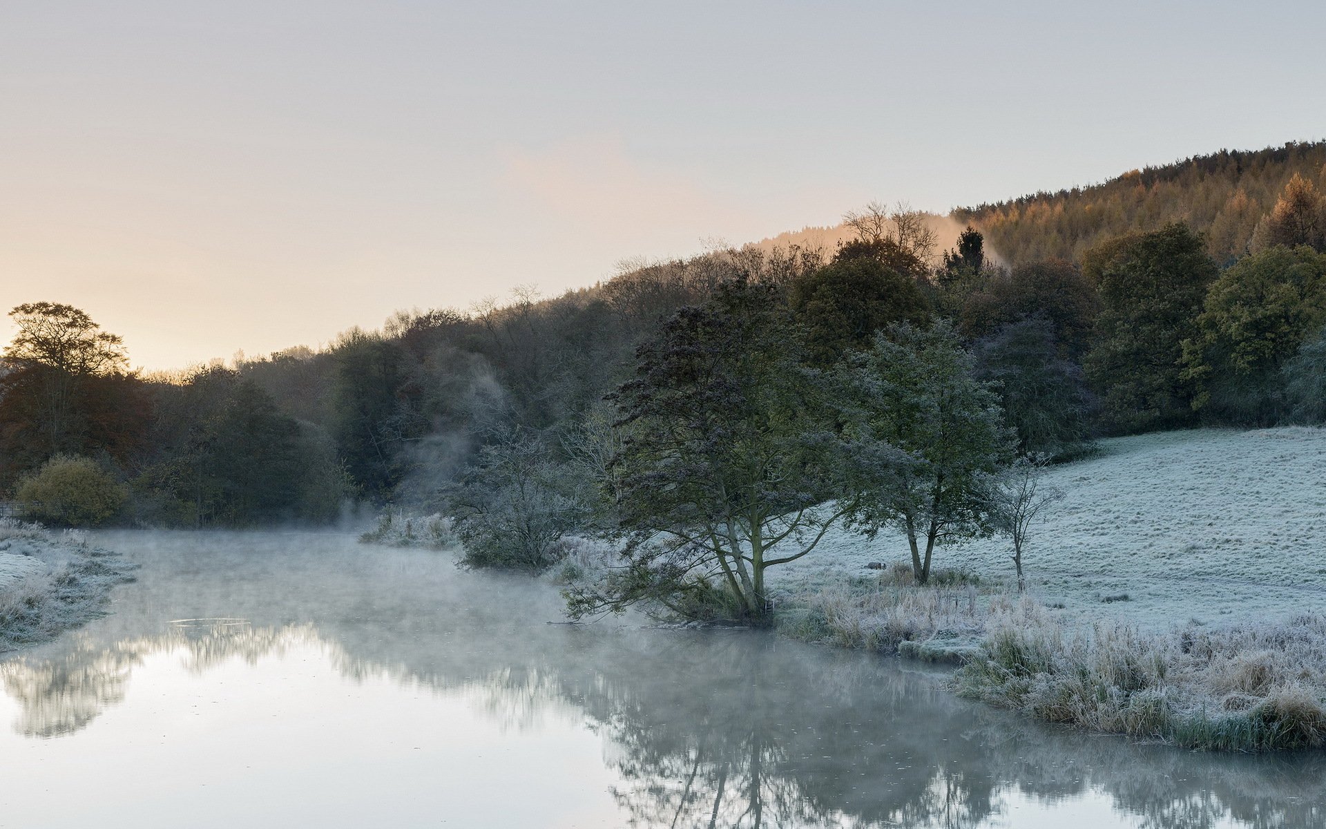 morning river landscape