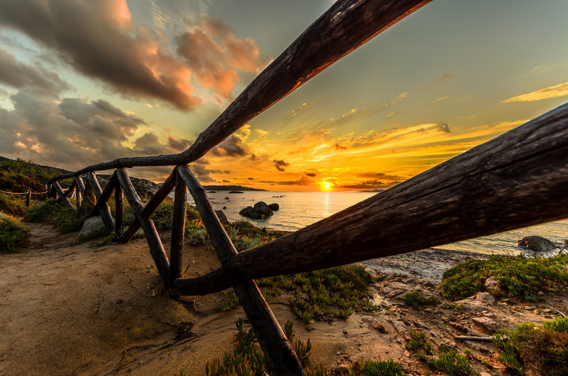 nature paysage ciel coucher de soleil plage océan soleil sable mer aube