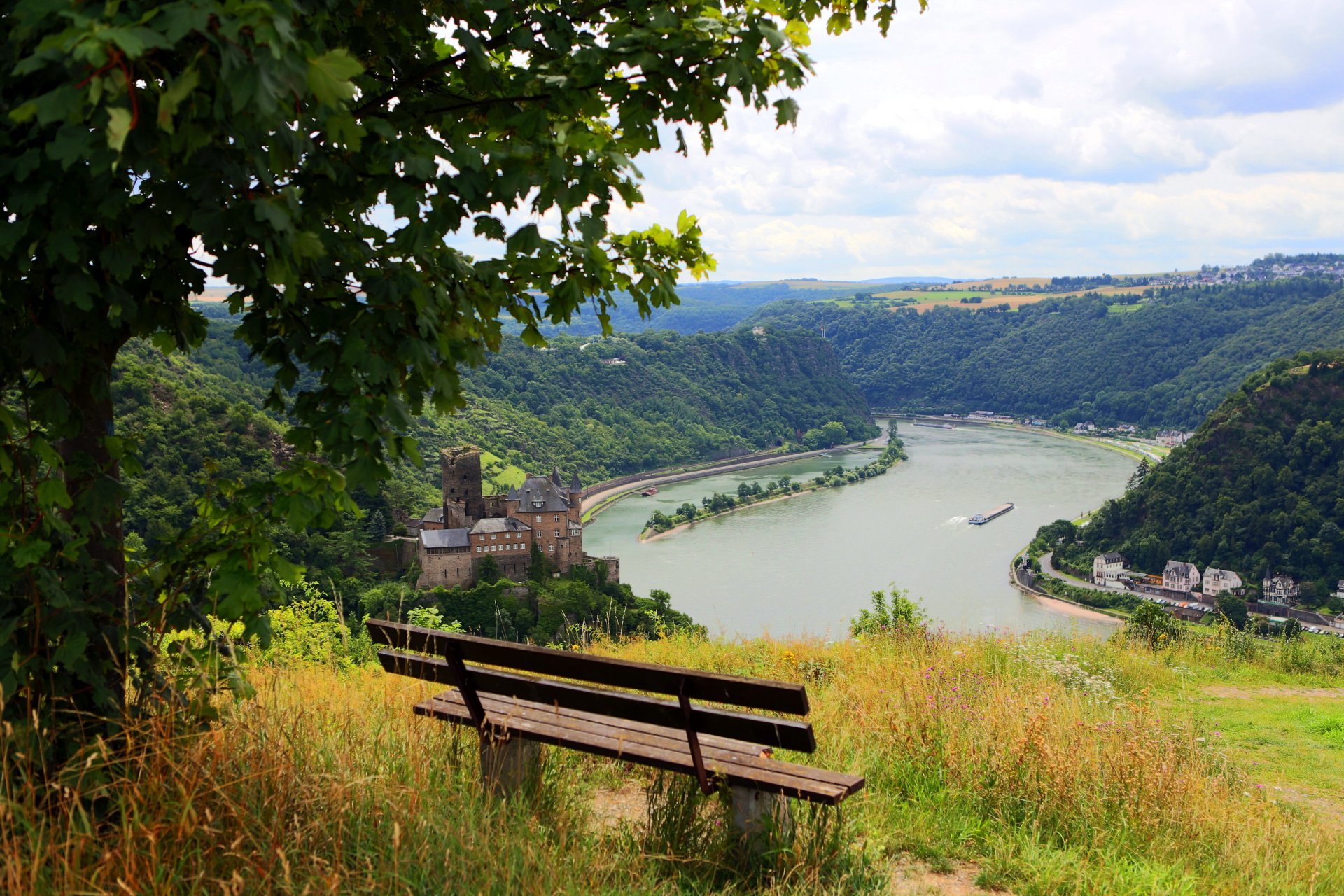 rivière paysage banc allemagne patersberg nature