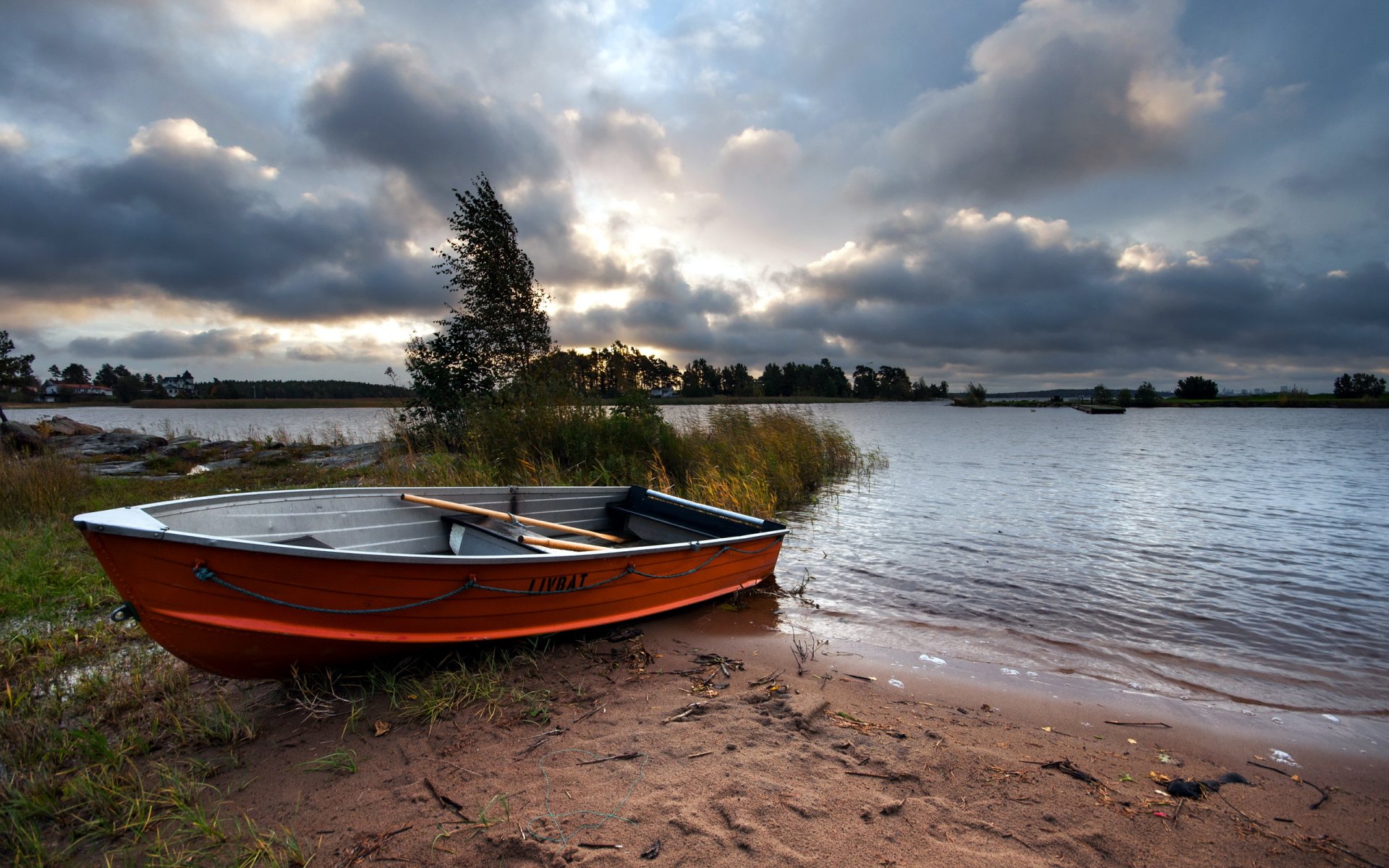 fluss boot landschaft