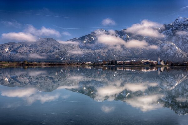 Wonderful Lake Forgensee in Germany