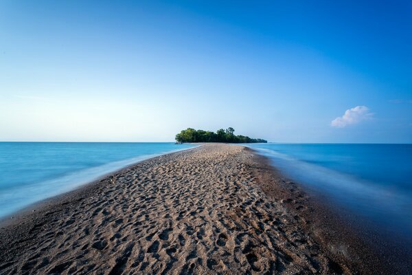 Ontario Provincial Park nad oceanem na brzegu przy piasku