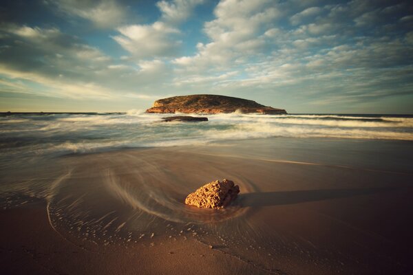 Côte d Ibiza, plage de sable fin