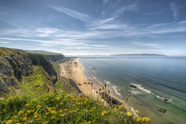 Oceano Atlantico Irlanda spiaggia