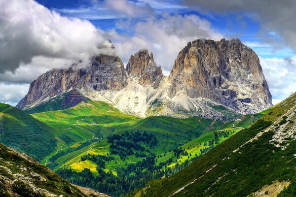 Beautiful nature of the Dolomites