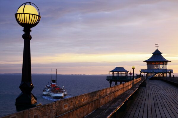 Paysage de la côte de la mer d Angleterre