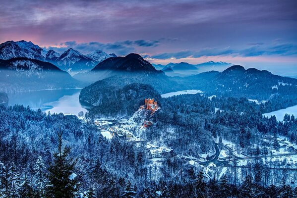 Winterberggipfel in Deutschland