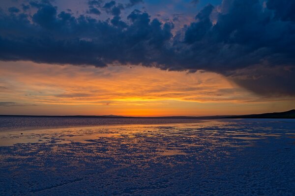 Great Salt Lake nello Utah negli Stati Uniti