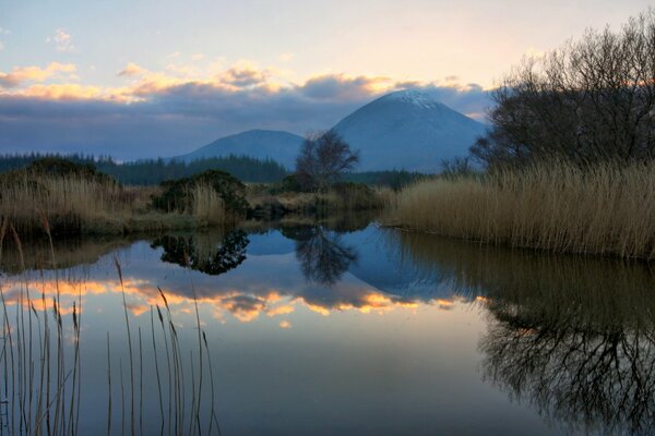 Abendberge und -see in Schottland