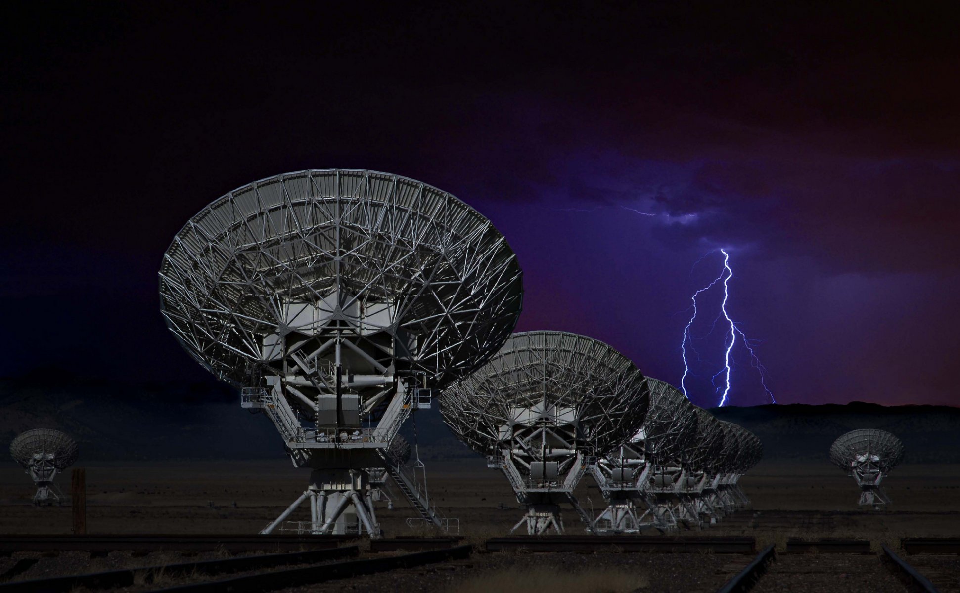 new mexico sky lightning technology antenna radio telescope