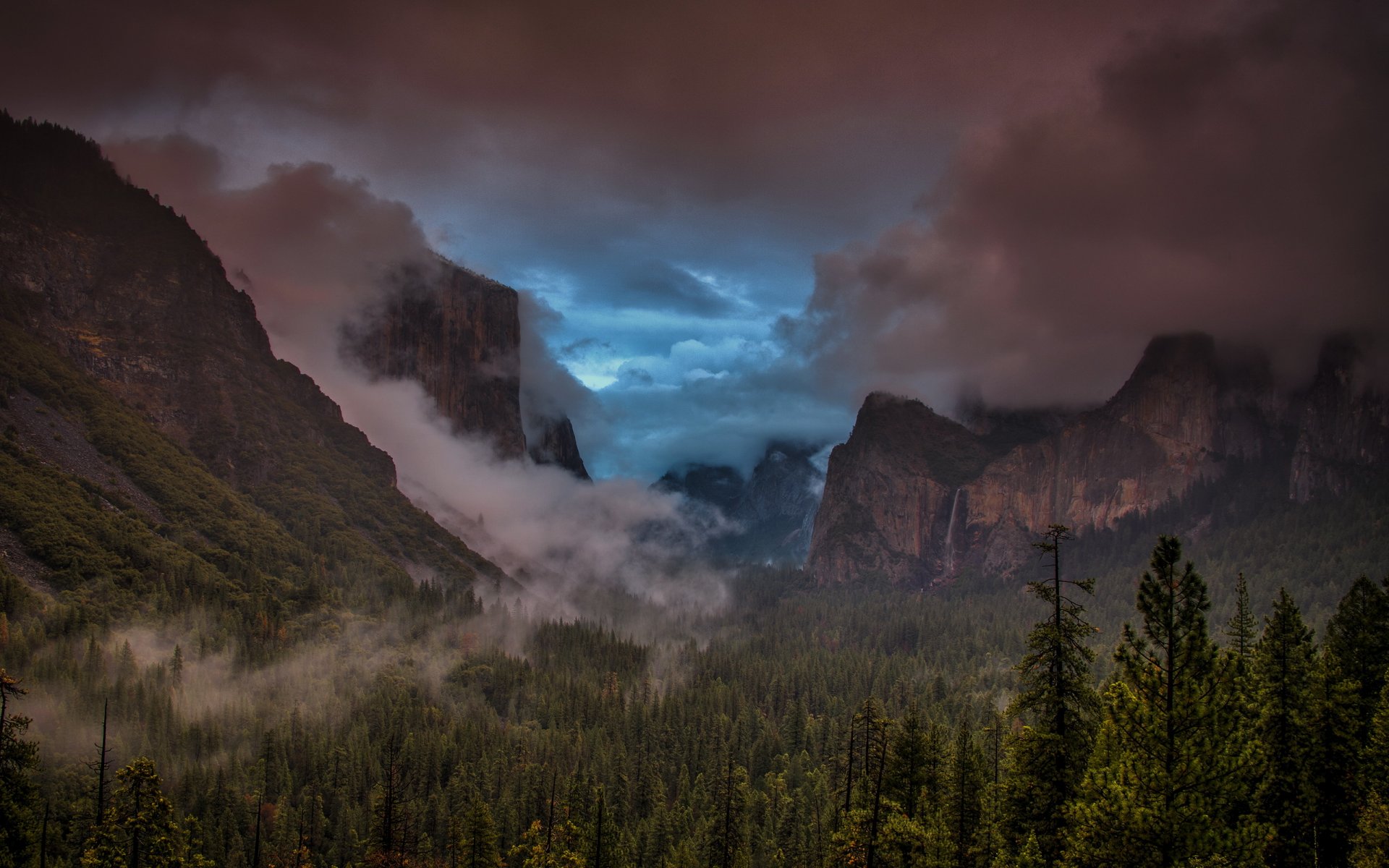 yosemite-nationalpark tunnelblick sturm